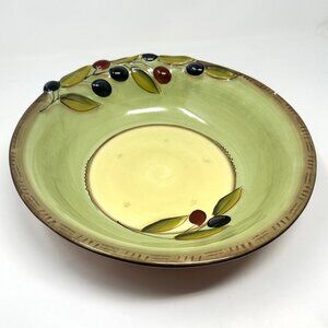 Clay Art Olivia Italiana Collection Stone Lite Pasta Serving Bowl 13'' Large
